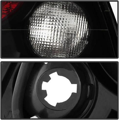 ACANII - For 1996-1997 Honda Accord 2/4 Door Coupe/Sedan Black Tail Lights Brake Lamps Driver & Passenger Side Assembly in Kuwait