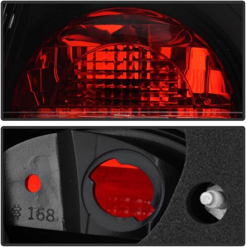 ACANII - For 1996-1997 Honda Accord 2/4 Door Coupe/Sedan Black Tail Lights Brake Lamps Driver & Passenger Side Assembly in Kuwait