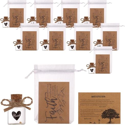 Bulk 30 Have a Little Faith Card Christian Gifts for Women, School Church Wedding Baptism Unique Christian Religious Inspirational Gifts for Women Men(Heart-30) in Saudi Arabia