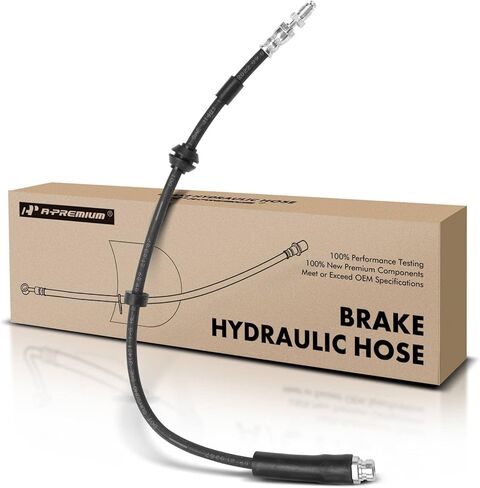 A-Premium Front Driver or Passenger Brake Hydraulic Hose Compatible with Select Ford Models - Fiesta 2011 2012 2013 2014 2015 2016, DOHC in Saudi Arabia