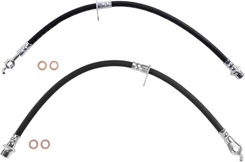 2x Brake Hose Front Driver and Passenger Side Brake Hydraulic Hose Front Brake Lines Hoses Compatible with Toyota Sienna 2010 2009 2008 2007 2006 2005 2004 in Kuwait