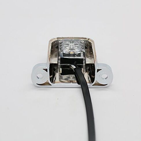 LED License Plate Lamp, Step Light, Chrome for Trailer Truck SUV Camper RV - Made in the USA with in Kuwait