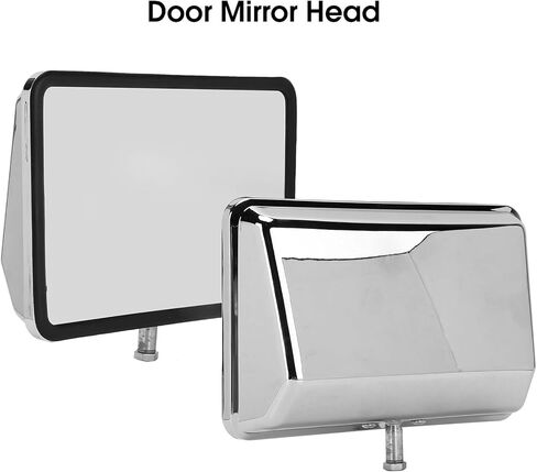 Replacement Side View Mirror, Car Door Mirror Head Universal Manual Adjustment Plating Replacement for Landcruiser 70 75 78 in Saudi Arabia
