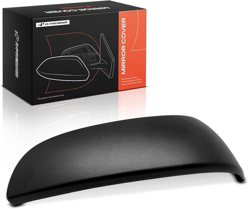 A-Premium Driver Side Rearview Mirror Cover Cap - Compatible with Toyota RAV4 2019 2020 2021 2022 2023 2024 - Textured Black, Without Turn Signal Hole in Saudi Arabia
