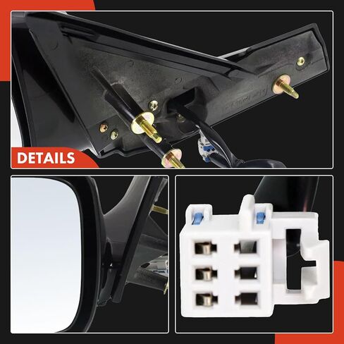 A-Premium Driver Side Power Door Mirror - Compatible with Chevrolet Impala 2000-2005 - Non-Heated Non-Folding Black Outside Rear View Mirror in Saudi Arabia