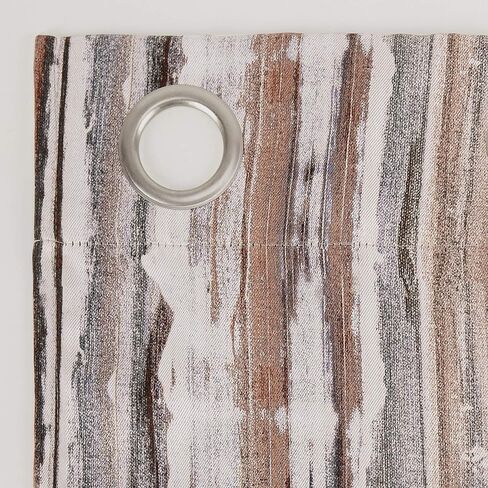 Sun Zero Artifact Abstract Painting Blackout Grommet Curtain Panel, 40" x 95", Cedar Orange in Saudi Arabia