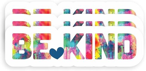 | (3 قطع) ملصقات كلمات تحفيزية إيجابية من Be Kind، ملصقات لطيفة لزجاجة المياه، قوارير مائية، سجل القصاصات للمراهقين والأطفال والبالغين، ملصقات متينة للسيارات وأجهزة الكمبيوتر المحمولة والنوافذ in Kuwait