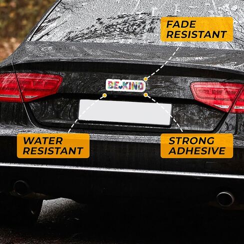 | (3 قطع) ملصقات كلمات تحفيزية إيجابية من Be Kind، ملصقات لطيفة لزجاجة المياه، قوارير مائية، سجل القصاصات للمراهقين والأطفال والبالغين، ملصقات متينة للسيارات وأجهزة الكمبيوتر المحمولة والنوافذ in Kuwait