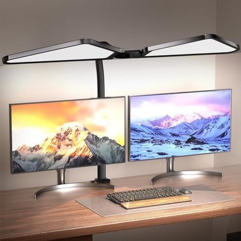 LED Desk Lamp with Clamp,Adjustable Swing Arm Desk Lamps for Home Office,Dimmable Tempering Eye Care Desk Light Bright Modern Led Table Lamp for Nail Tech Architect,Flexible Tall Task Table Light in Saudi Arabia