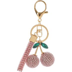 Keychain Cherry Bag Charms Purse- Car Key Accessories Bling Stuff Gifts for Women Girls Bag Backpack in Kuwait