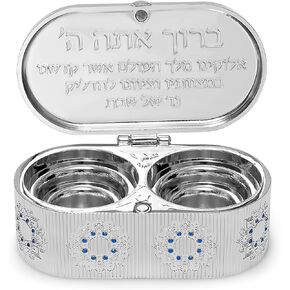 حاملات شموع جميلة من شأنها أن تعزز ديكور منزلك لقضاء يوم السبت أو العطلات اليهودية، هدية رائعة لعيد الأم - بتصميم منقوش فاخر. (حجارة هوشن) in Kuwait