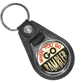 Brotherhood When You Go Rambler Car Company Parts Service Reproduction Car Company Garage Round Keychain Key Holder Key Ring For Men Heavy Duty Car Keyring For Men and Women in Kuwait