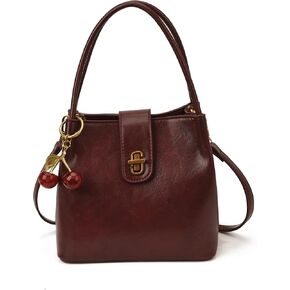 JYG حقيبة صغيرة المحافظ للنساء نباتي حقيبة تسوق جلدية حقيبة كتف الرجعية مقبض علوي دلو حقيبة كروسبودي 2026 in Kuwait