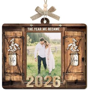 هدايا زفاف مخصصة للأزواج 2026 - هدايا حفل الزفاف للعروس، زخارف زفاف خشبية مخصصة مع صور، هدية خطوبة السيد والسيدة، إطار صورة شخصي in Kuwait