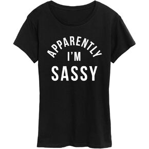 Instant Message - Apparently I'm Sassy - Women's Short Sleeve Graphic T-Shirt in Kuwait