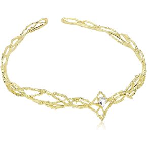 WHAVEL Fairy Crown Elf Circlet Headpiece Renaissance Crystal Headwear Medieval Accessories for Women Men Halloween Cosplay in Kuwait