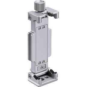 حامل الهاتف والكمبيوتر اللوحي لوفوتو PC-120 ، مشبك قابل للتعديل للهاتف الخلوي و iPad ، ثقب المسمار 1/4 "و 3/8" ، محول أحذية بارد ، سكة حديد Arca-Swiss على الجانب ووتون (أسود) in Kuwait