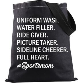 JXGZSO Funny Sports Mom Tote Bag Baseball Mom Football Mom Gift Mom Life Game Day Gift in Kuwait