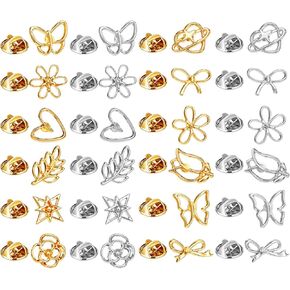 24PCS Women Shirt Brooch Pins, 12 Design Dainty Lapel Pins Flower Brooches Pin Cover Up Enamel Safety Lapel Pin for hirt Hat Cardigan Sweater Decorate Tie Tacks in Kuwait