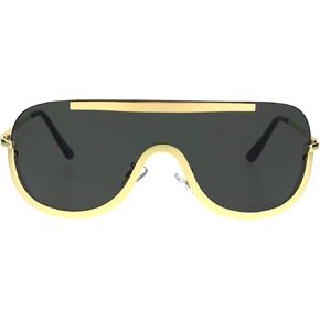 JuicyOrange Retro Modern Fashion Sunglasses Unisex Oversized Shield Frame UV 400 in Kuwait