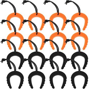 16 Pcs Emergency Door Stops, Police Door Stopper/Jam with Nylon Cord Attachments for Law Enforcement Emergency Medical Services Firefighter Accessories(Black and Orange) in Kuwait