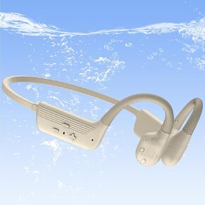 Bone Conduction Headphones, IP67 Waterproof Open-Ear Headphones, Bluetooth 5.3 Bone Conduction Headphones, Wireless Sports Earbuds with Microphone for Running, Cycling in Kuwait