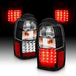 AmeriLite for 1996-2002 Toyota 4Runner LED Replacement Black Tail Lights Assembly Set - Passenger and Driver Side in Kuwait