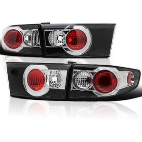 SPEC-D TUNING Black Housing Clear Lens Tail Lights Compatible with 2003-2005 Honda Accord 4Dr Sedan, Left + Right Pair Assembly in Kuwait