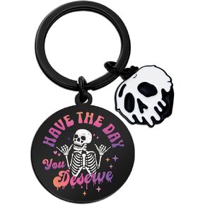 Scream Merch Goth Keychain Accessories Skull Horror Keychain Horror Gifts For Women Halloween Boo Basket Stuffers For Teens Men Wicked Stuff Halloween Spooky Gifts For Women in Kuwait