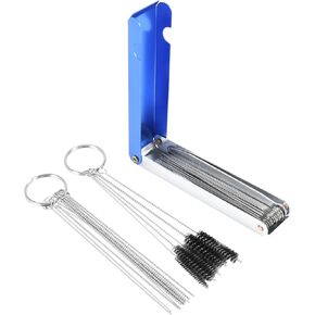 Carburetors Carbon Dirt Jet Remove Cleaner,Fine Good 13 Cleaning Wires Set + 10 Cleaning Needles + 5 Nylon Brushes Tool Kit in Kuwait