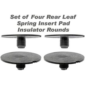 Rear Leaf Spring Plastic Insert Pad Spacer Insulator Round Set Of 4 Fits 1998-2011 Chevy GMC Trucks (Replaces GM 20870046) in Kuwait