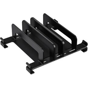 Storage Rack Carbon Steel Stand Base Desktop Cooling Rack Desk Vertical(Black) in Kuwait
