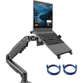 2 in 1 F80 + FP-2 for 17-30 inch Monitor + 10 inch -17 inch Desktop Stand Mount Bracket clamp(with Cable Cover) in Kuwait