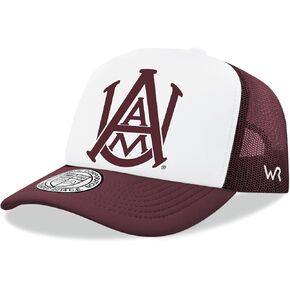 BH Fashion Company Alabama A&M University Bulldogs Trucker Mesh Snapback Jumbo Cap Maroon in Kuwait