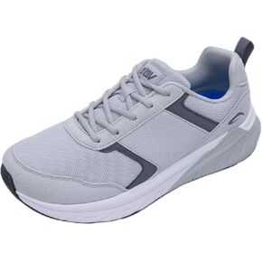 أحذية مشي رجالي واسعة عند الأصابع مع دعم قوس للتنس أحذية رياضية غير رسمية على الموضة لالتهاب اللفافة الأخمصية وتورم القدمين US 8-13 in Kuwait