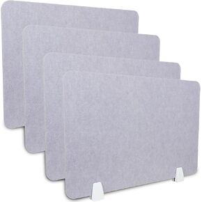 4 Pack Acoustic Desk Divider Privacy Desk Panel 16 x 24 Inch Noise Reducing Desk Privacy Panel and Visual Distraction with Metal Clip for Student Offices School in Saudi Arabia