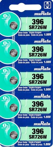 Murata 396 SR726W Battery 1.55V Silver Oxide Watch Button Cell (15 Batteries) in Kuwait