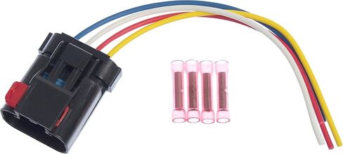 APDTY 013414-Harness 4-Wire Pigtail For Radiator Fan Control Relay (Note: If Melting Occurred, Radiator Fan, Relay & Harness Replacement Is Usually Also Neccesary, Replaces OE 4897034AA, 5013979AB) in Saudi Arabia