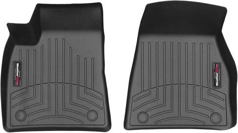 WeatherTech Custom Fit FloorLiners for Tesla Model S, Model S, Model S - 1st Row (448121), Black in Saudi Arabia