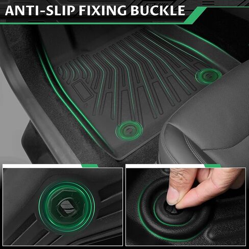 Floor Mats for Toyota Camry 2018-2024(FWD ONLY), Custom Fit 1st & 2nd Row for Camry Floor Mats & Cargo Mat, (Non Hybrid) TPE Waterproof Anti-Slip 2022 2023 Toyota Camry 8th Floor Mats Accessories in Kuwait