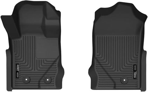 Husky Liners X-act Contour Floor Mats | Fits 2021-2024 Ford Bronco | Front Row, 2-pc Black - 55941 in Saudi Arabia