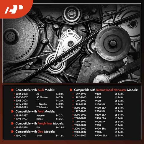 حزام A-Premium 41.5 بوصة متوافق مع Audi A3 Volkswagen Passat GTI 2006-2008 TT 2007-2015 Volkswagen Jetta 2005-2009 Golf 2012-2013 Ford، 1.9L in Saudi Arabia