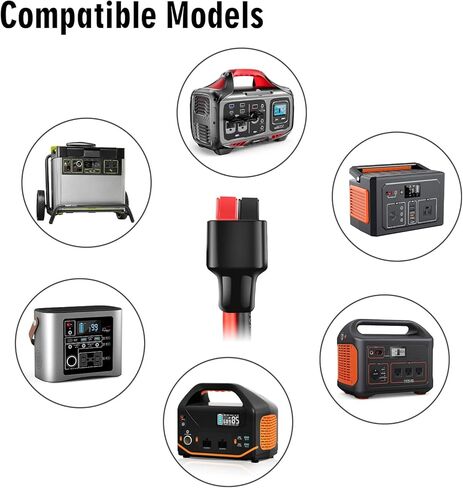 لوحة شمسية 10AWG إلى كابل موصل أندرسون، 10 أقدام، متوافق مع Goal Zero Yeti، Renogy، Jakcery، مولدات EnerPlex، المركبات الكهربائية، بطاريات UPS، عربات الجولف التخزين، الرافعات الشوكية in Kuwait