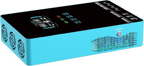 4000W Hybrid Solar Inverter 24V DC to 110V AC Pure Sine Wave, 6.25" Touch LCD with Glass Top, 140A MPPT Charge Controller, Home RV Cabin Use, Battery-Less/Lithium/AGM Compatible in Saudi Arabia