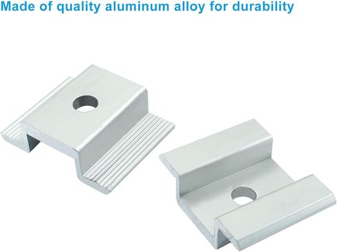 12 حزمة من المشبك الأوسط للألواح الشمسية، دعامة تثبيت للألواح الشمسية مقاس 1.06 بوصة، ملحقات تثبيت الألواح الشمسية المصنوعة من الألومنيوم للنظام الكهروضوئي، لوحة الطاقة الشمسية للسقف in Kuwait