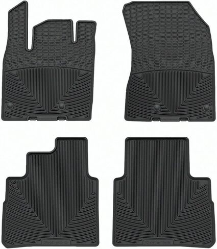 WeatherTech All-Weather Floor Mats for Nissan Rogue 1st & 2nd Row (W634-W576), Black in Saudi Arabia
