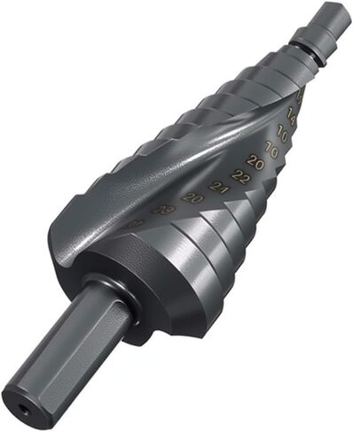 6-30mm/0.23"-1.18"HSS Nitrogen Coated Step Drill Bit Spiral Cone Drill Bit Set Used To Cut Holes in Kuwait