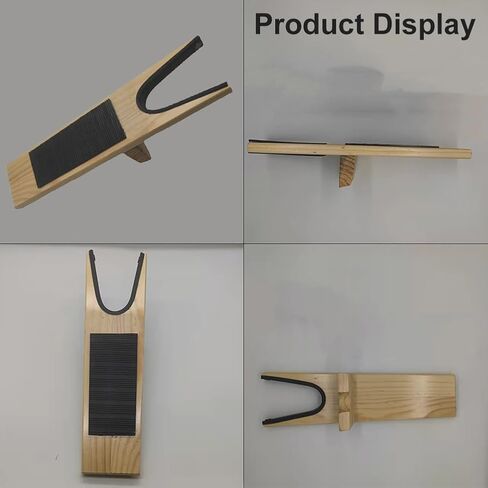 مزيل أحذية بوت جاك الخشبي، أداة إزالة أحذية خشبية عريضة للغاية، أداة إزالة خشبية واسعة للغاية مقاومة للطقس، حذاء عالي التحمل، هنتر، هدايا مثالية للزوج، هدايا للأب (طبيعي + أسود) in Kuwait