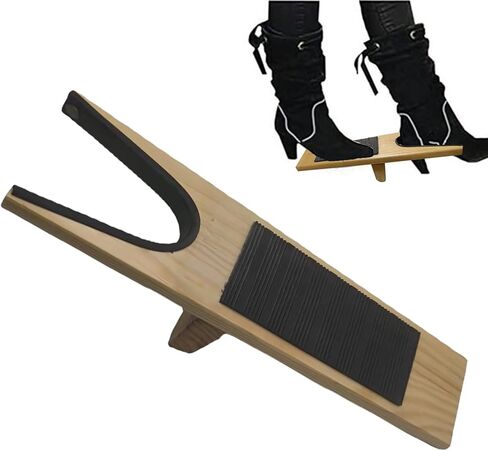 مزيل أحذية بوت جاك الخشبي، أداة إزالة أحذية خشبية عريضة للغاية، أداة إزالة خشبية واسعة للغاية مقاومة للطقس، حذاء عالي التحمل، هنتر، هدايا مثالية للزوج، هدايا للأب (طبيعي + أسود) in Kuwait