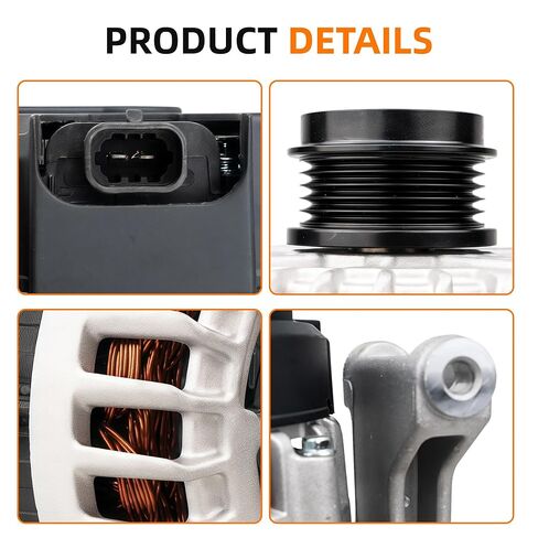 13535009 مولد كهربائي 12 فولت 130 أمبير متوافق مع شيفروليه إكوينوكس 2018-2024 1.5 لتر وجي إم سي تيرين 2018-2024 1.5 لتر، بديل 13517759 13513070 13583100 in Kuwait